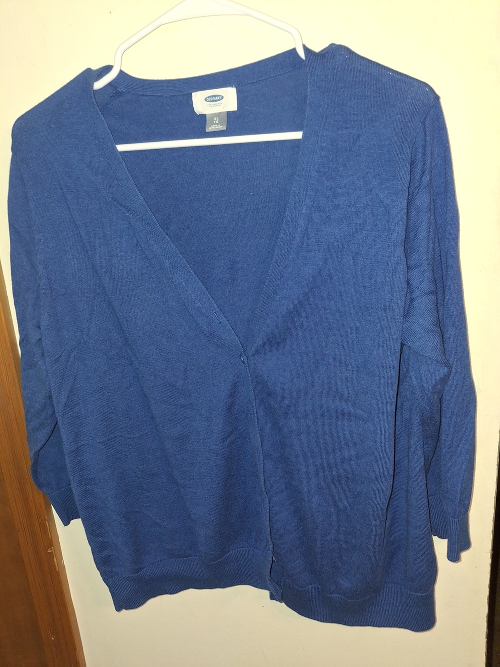 Old Navy Women's Royal Blue V-Neck Cardigan
